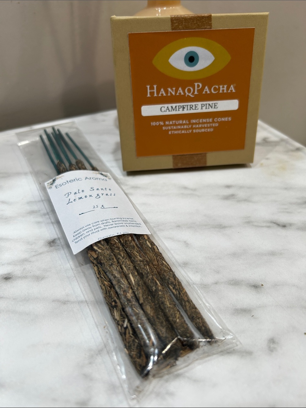 HanaqPacha Campfire Pine Incense + Palo Santo Bundle